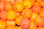 100 Mint Grade Orange Used Golf Balls