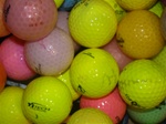 50 Mid-Grade Colored Used Golf Balls