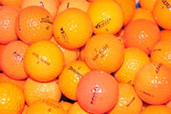 100 Mint Grade Orange Used Golf Balls