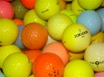 50 Practice Grade Colored Used Golf Balls