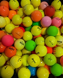 400 Bulk Mid-Grade Colored Mix Used Golf Balls