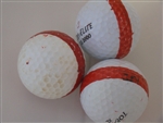 400 Striped Range Balls, Medium Grade
